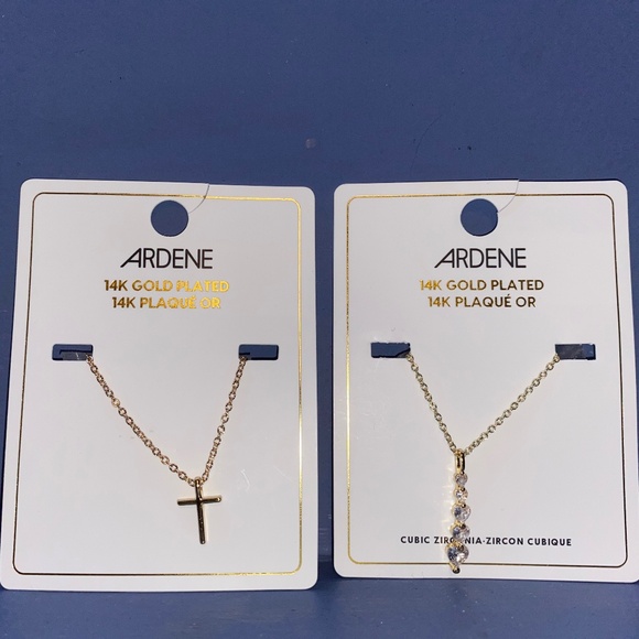 NWT! 14k gold plated Necklaces - Picture 1 of 4